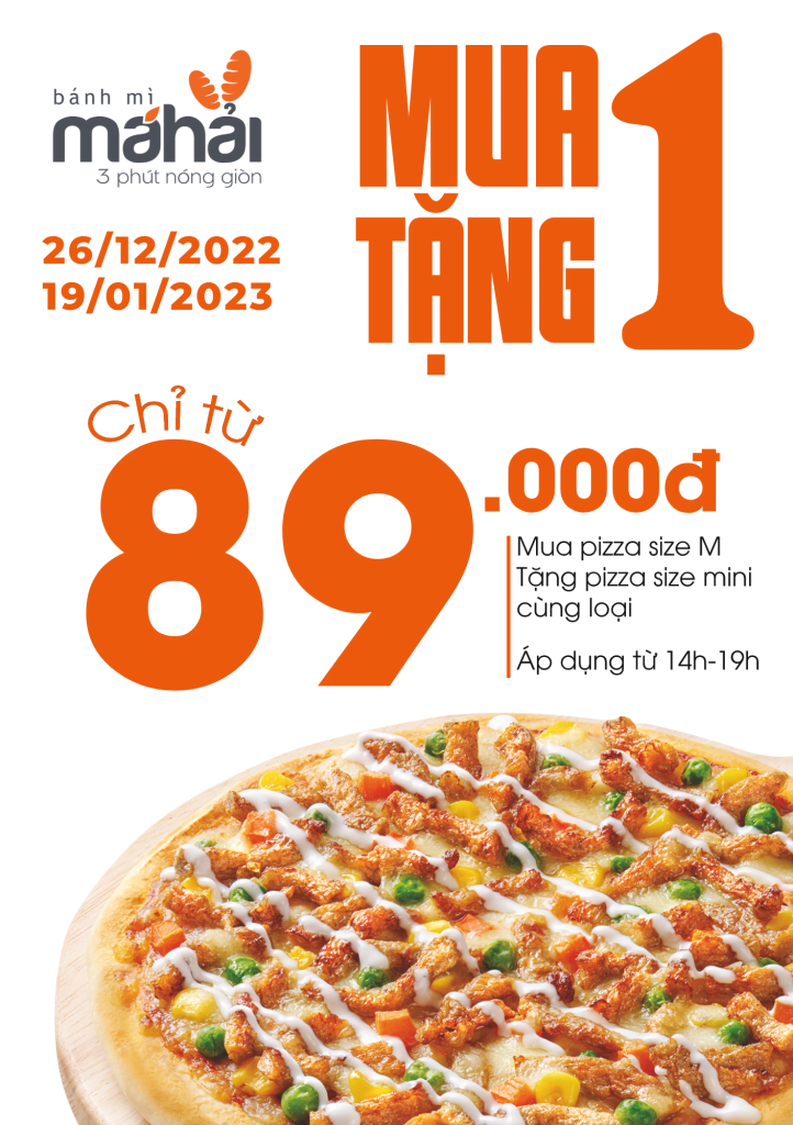 Mua 1 tặng 1 là một trong những chương trình thúc đẩy doanh số phổ biến mà có thể được áp dụng cho kinh doanh bán bánh mì chả cá.