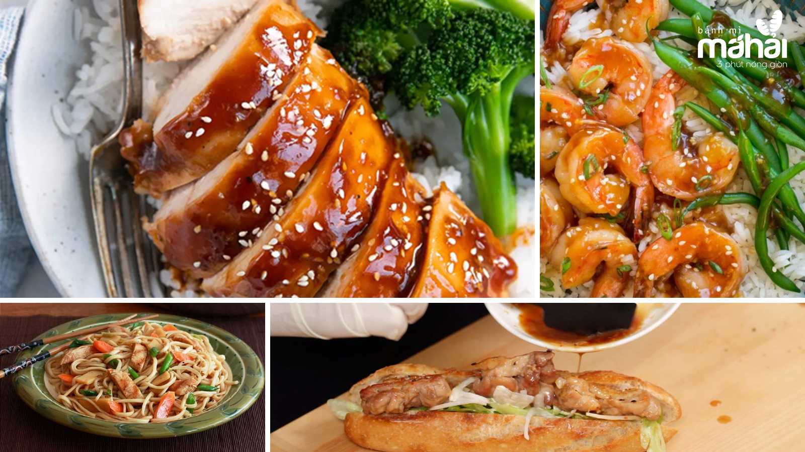 Sốt teriyaki có thể kết hợp được nhiều món ngon. (Nguồn ảnh: Internet).