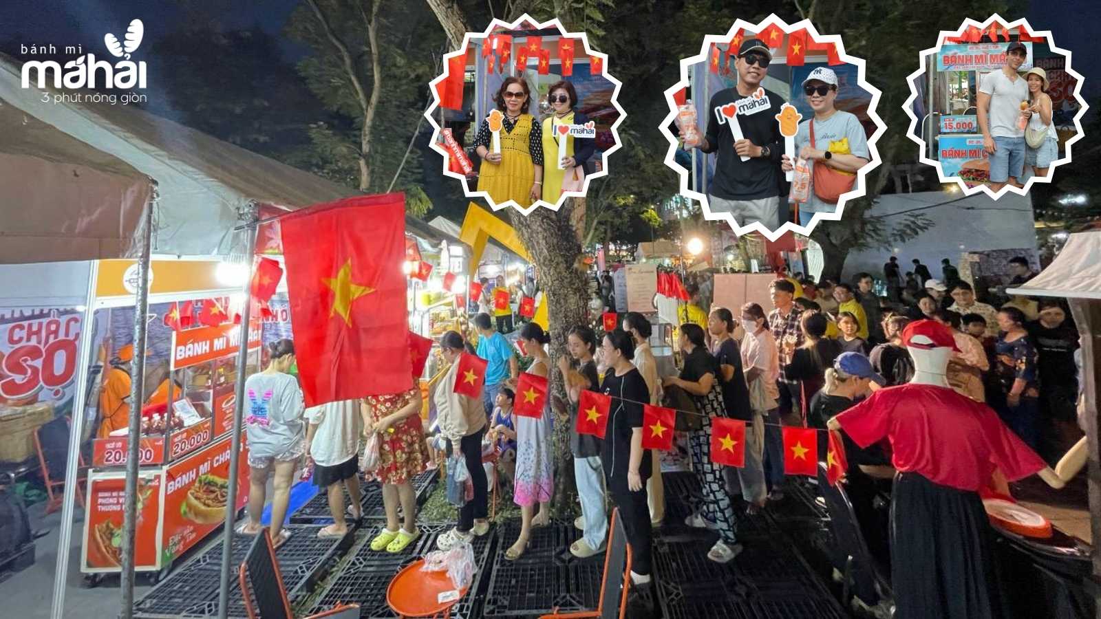 Bánh mì Má Hải được nhiều khách du lịch trong và ngoài nước ghé thăm trong lễ hội bánh mì lần 2. (Nguồn ảnh: banhmimahai)
