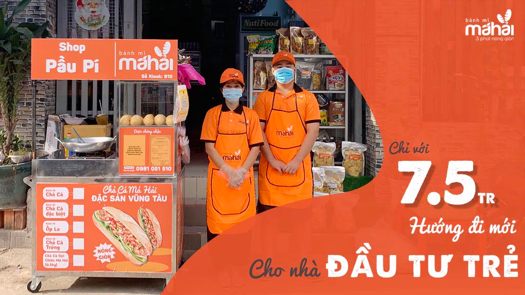 Mô hình nhượng quyền thương hiệu của Bánh mì Má Hải. (Nguồn ảnh: banhmimahai)