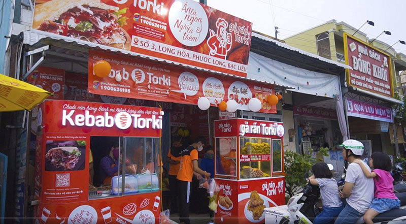 Mô hình nhượng quyền của Bánh mì Kebab Torki. (Nguồn ảnh: Internet)