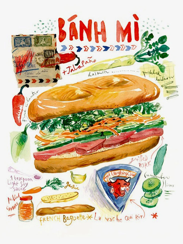 Bánh mì Việt Nam thăng hoa cùng thực khách thế giới. (Nguồn ảnh: Internet)