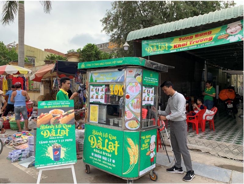 Mô hình nhượng quyền bánh mì que Đà Lạt – Dalabami. (Nguồn ảnh: Internet)