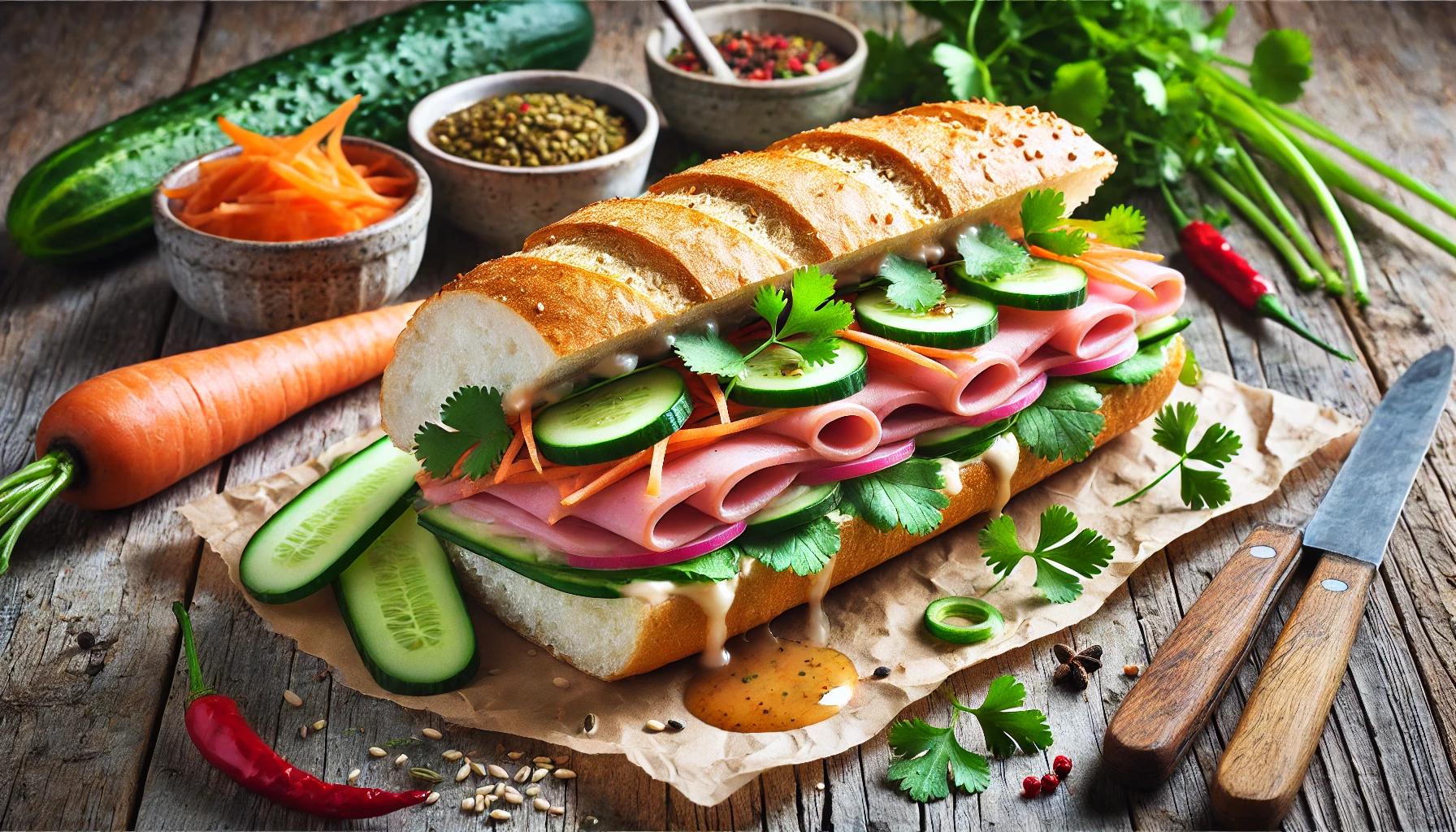 Hình ảnh min họa Bánh Mì Chả Chay.