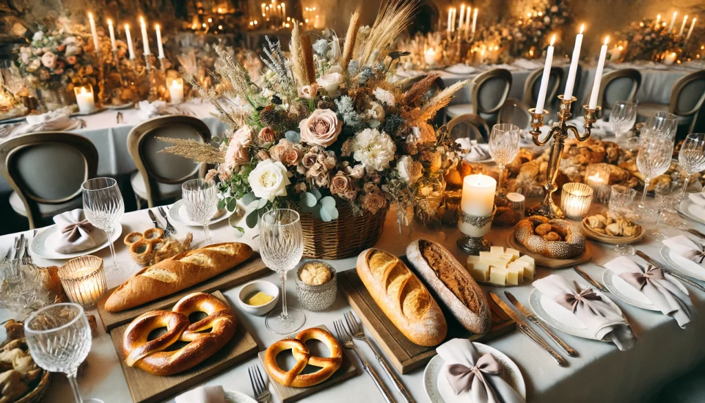 Bánh mì trong tiệc cưới châu Âu