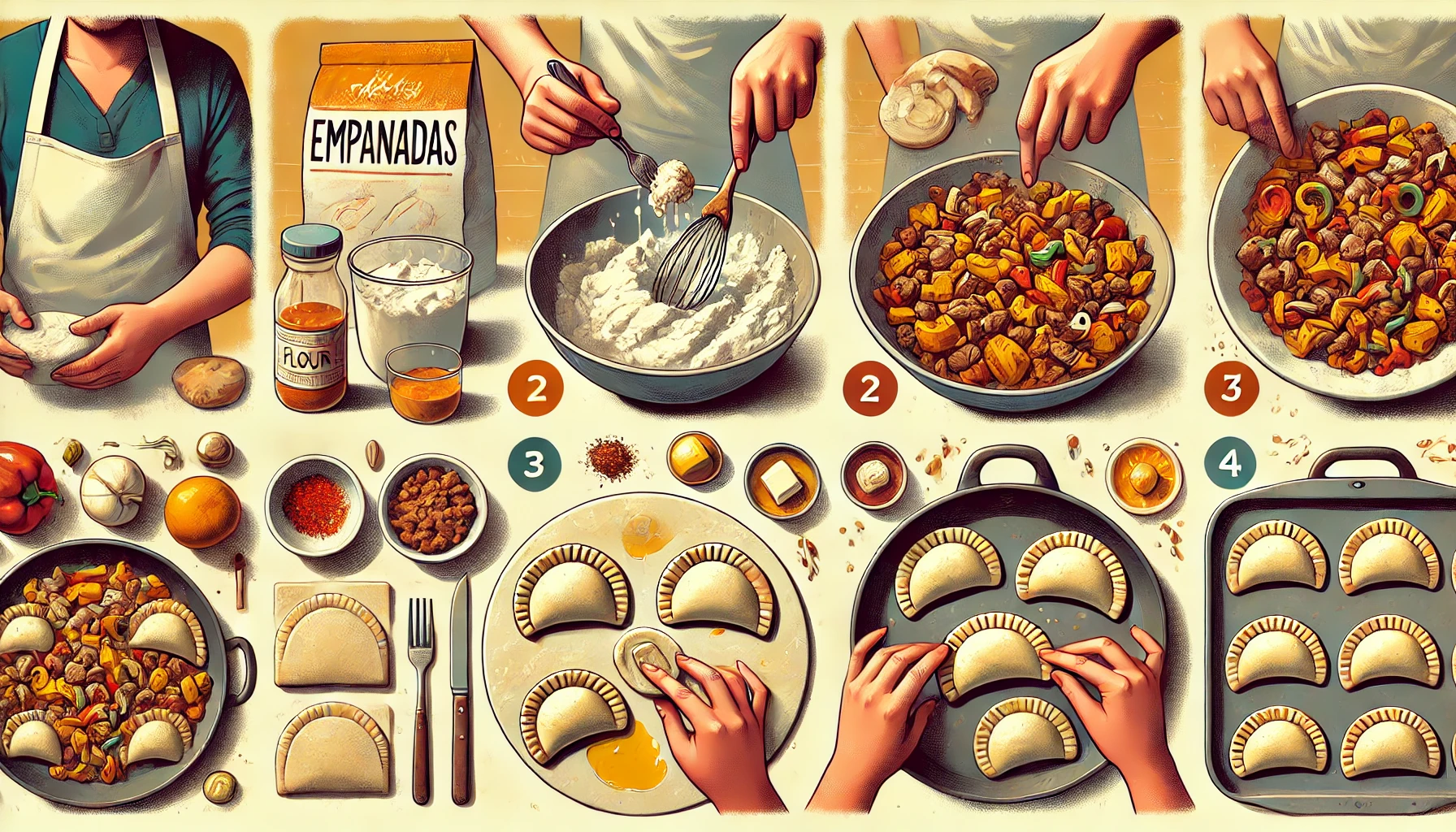 cách làm Bánh mì Empanada