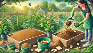 bánh mì thừa có thể dùng làm phân bón cho cây trong vườn nhà bạn.