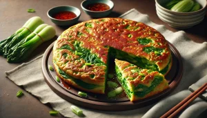 Xian Bing có thể chứa các loại rau như cải xanh, bắp cải hoặc hành tây, tạo nên một hương vị thanh đạm nhưng không kém phần hấp dẫn.
