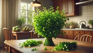 Hương thơm của ngò rí còn giúp làm giảm mùi tanh của các nguyên liệu khác như thịt hoặc chả cá.