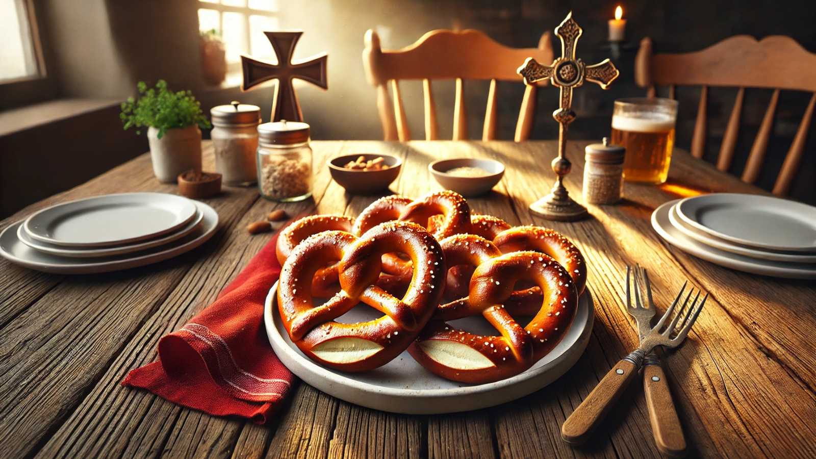 Trong lịch sử, Pretzel không chỉ đơn thuần là một món ăn mà còn mang ý nghĩa tôn giáo sâu sắc.