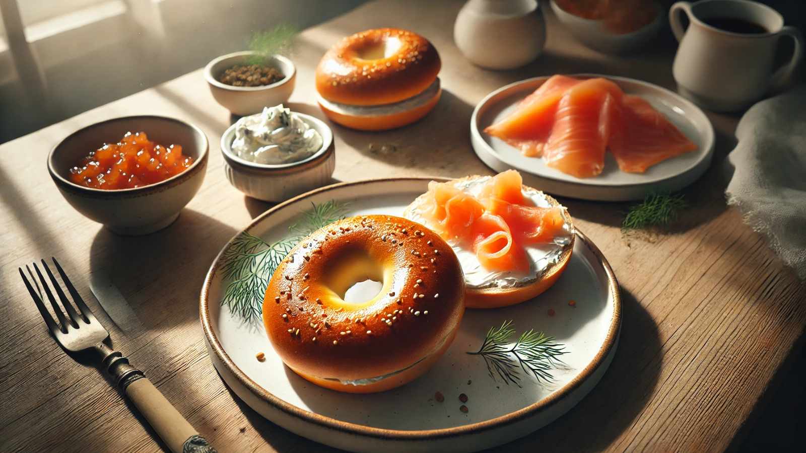 Bánh mì Bagel là một loại bánh mì hình vòng độc đáo và là biểu tượng không thể thiếu của ẩm thực New York.