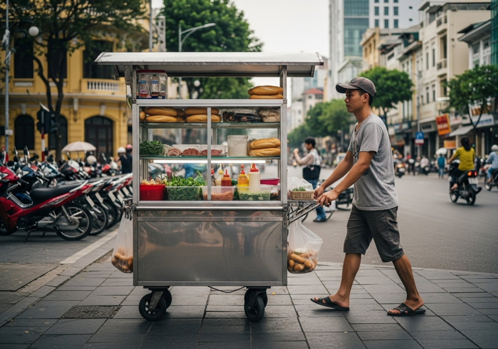 xe bánh mì thương hiệu việt