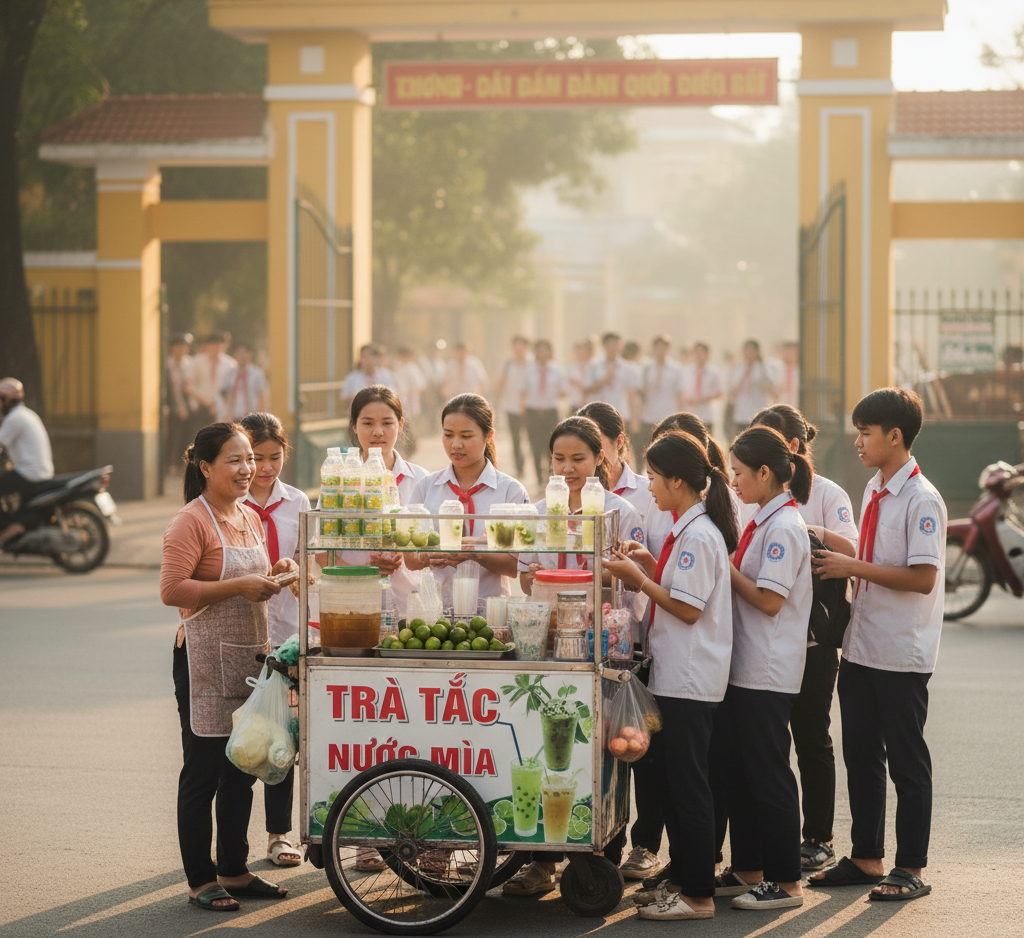 Cách kinh doanh hiệu quả: Xe nước giải khát.