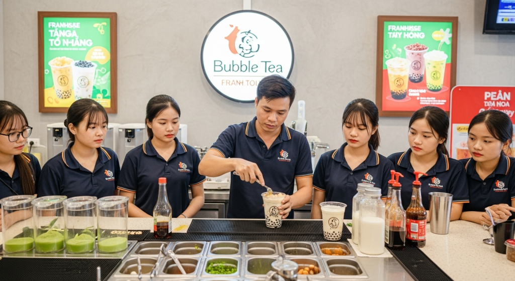 nhượng quyền thương hiệu trà sữa