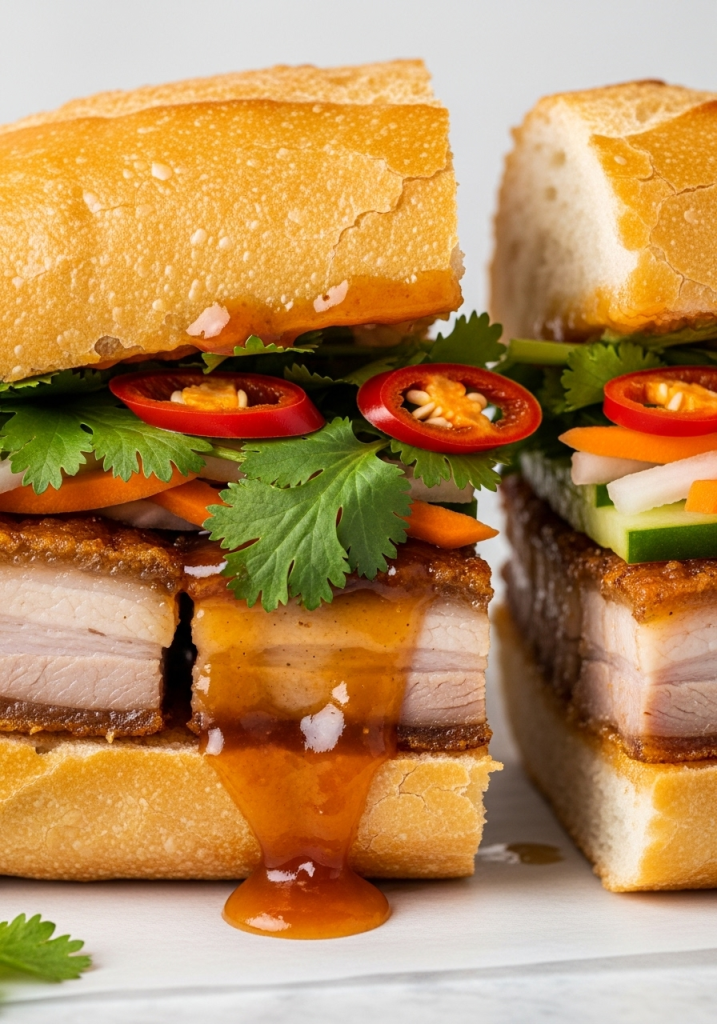 công thức nước sốt bánh mì heo quay