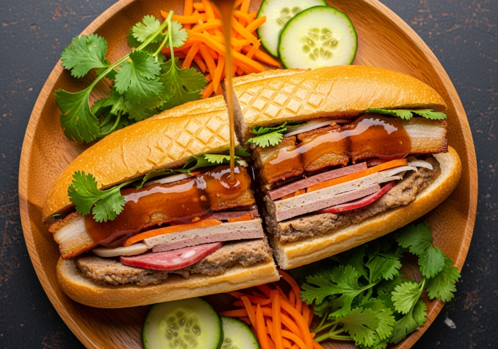 công thức nước sốt bánh mì heo quay