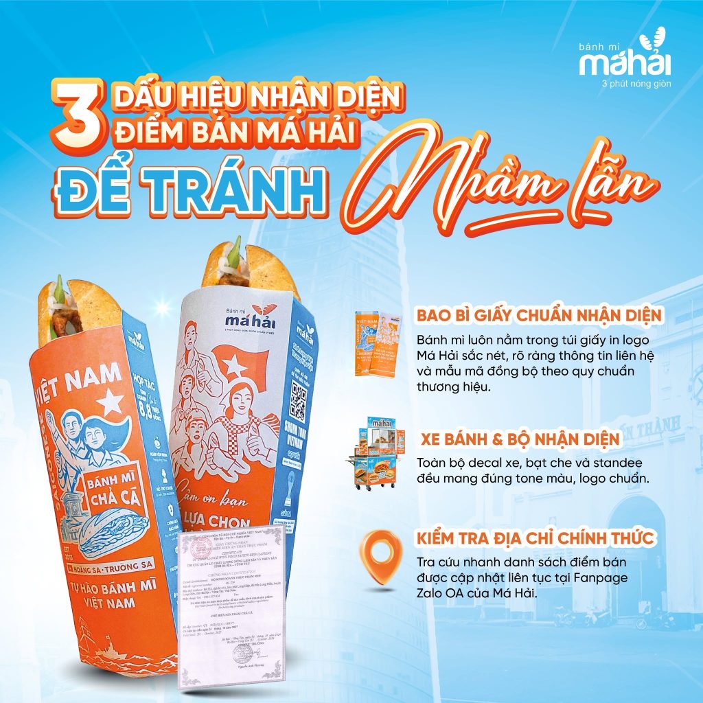 Cách nhận diện điểm bán Má Hải